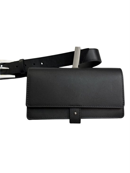 MANGO Selection leather belt Removable Attachments NWOT $140 S